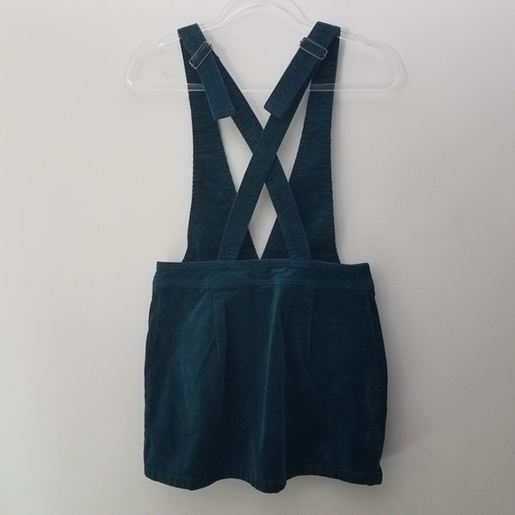 Wild Fable Corduroy Pinafore Teal Corduroy Dress - Picture 5 of 8